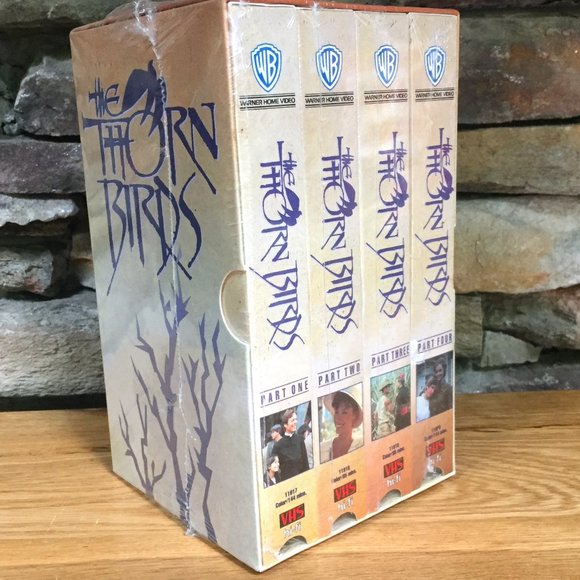 VTG The Thorn Birds VHS Complete 4 Volume Set New Richard Chamberlain